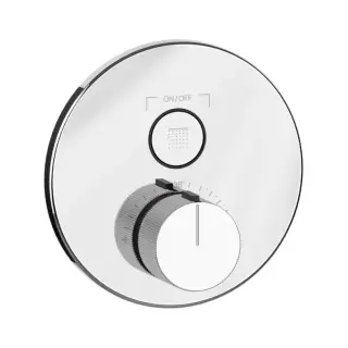 Gessi Hi-Fi Смеситель для душа термостатический на 1 потребитель, встр., внешняя часть, цвет: chrome 38711#031