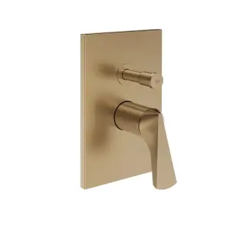 Gessi Ventaglio Смеситель для душа на 2 потреб., встр., внешняя часть, цвет: warm bronze brushed PVD 72079#726