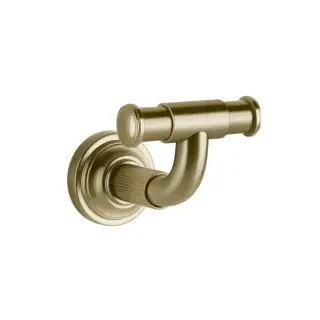 Gessi Venti20 Крючок для полотенец двойной, подвесной, цвет: brushed brass PVD 65521#727