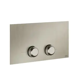Gessi Venti20 Кнопка смыва для унитаза, 2 режима, латунь, цвет: finox brushed nickel 54653#149