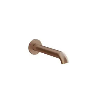 Gessi Origini Излив настенный для ванны 19,2 см, цвет: copper br. PVD 66103#708