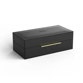 Decor Walther Brownie Box S Универсальная коробка 27х14х9,5h см, искусст. кожа, цвет: черный матовый 0939760