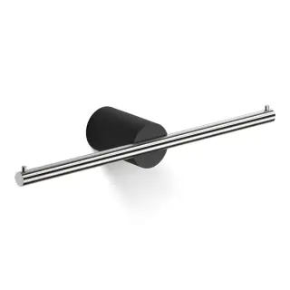 Decor Walther Black Stone TPH2 Держатель туалетной бумаги подвесной, цвет: черный мат/сталь матовая 0974965