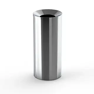 Decor Walther Basic DW 230 Ведро для мусора напольное d30x70h см, цвет: хром 0615500