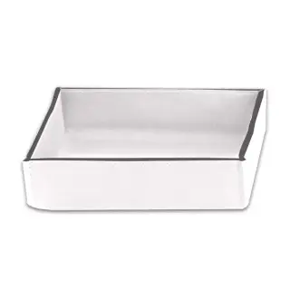 Decor Walther Nappa TAB S Лоток универсальный, натуральная кожа, цвет: белый матовый 0938350