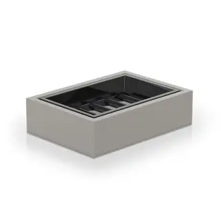 Decor Walther Brownie STS Мыльница с керамической чашей, настольная, цвет: серый 0937949