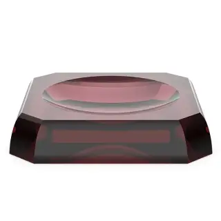 Decor Walther Kristall STS Мыльница настольная, цвет: rich burgundy 0931697