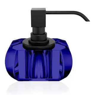 Decor Walther Kristall BMD Дозатор для мыла, с колбой из хрустального стекла, цвет: черный 0933595