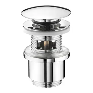 Nicolazzi Scarichi Донный клапан Clic-Clac 1/4 для раковины, с переливом, цвет: хром 5558CR