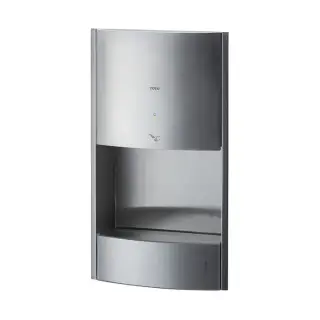 Toto Public Сушилка для рук сенсорная, встраиваемая, 32x16,4x57,5h см, цвет: серебро TYC604