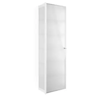 Decor Walther Glas S 4 Шкаф напольный 35x19xh120 см, стекло белое, цвет хром 0602504