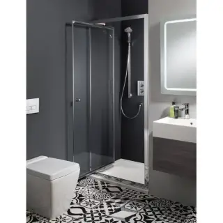 Burlington Simpsons Душевая дверь 80х195h см цвет профиля хром глянцевый/ цвет стекла прозрачное EIDSC0800