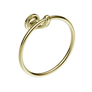 Burlington Guild Полотенцедержатель круглый d17 см, подвесной, цвет: золото глянцевое GU013G