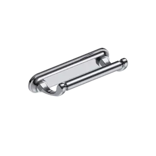 Burlington Guild Держатель туалетной бумаги настенный, цвет: хром глянцевый GU029C