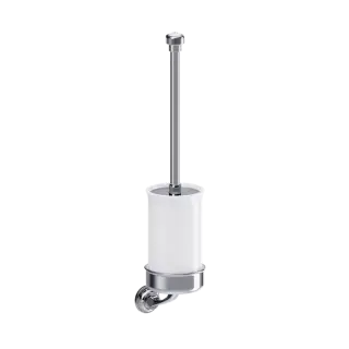 Burlington Guild Ершик для унитаза подвесной с керамической колбой, цвет: хром глянцевый GU025C