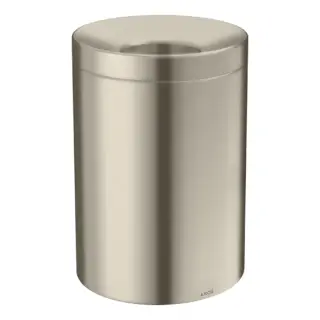 Axor Universal Ведро для мусора с крышкой, напольное, 5 литров, цвет: матовый никель 42872820