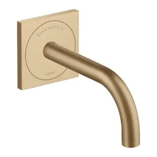 Axor Uno Смеситель для раковины встр., сенсорный, внешняя часть, излив 16,5 см, цвет: шлифов. бронза 38119140