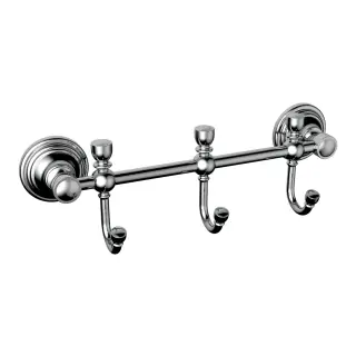 Burlington Savoy Крючок для полотенец тройной, подвесной, цвет: хром глянцевый SV3 CHR