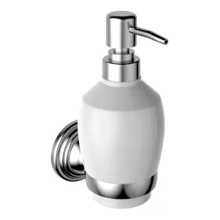 Burlington Savoy Дозатор жидкого мыла, подвесной, керамическая колба, цвет: хром глянцевый SV19 CHR