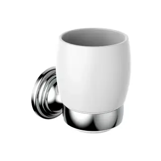 Burlington Savoy Подстаканник, одинарный из керамики, подвесной, цвет: хром глянцевый SV2 CHR