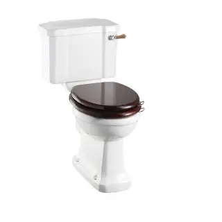 Burlington Бачок с ручкой и сливным механизмом, цвет: белый/орех глянцевый C3 WAL