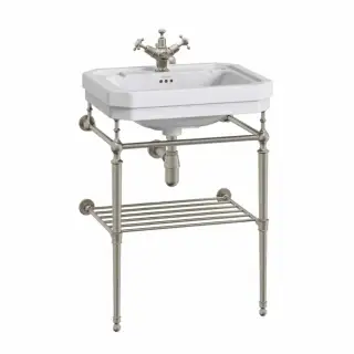 Burlington Полка для полотенец 53,8х42,5 см, накладная, цвет: шлифованный никель T23A-S BNKL