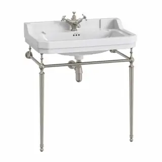 Burlington Консоль под раковину, напольная 72х42,5х74,5h см, цвет: шлифованный никель T50 BNKL