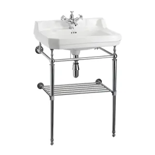 Burlington Полка для полотенец 53,8х42,5 см, накладная, цвет: хром глянцевый T23A-S