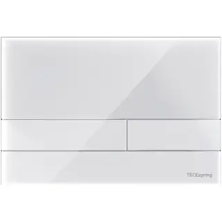 Tece Spring square Кнопка смыва для унитаза с прямоугольной клавишей, акрил, цвет: белый глянцевый S240850