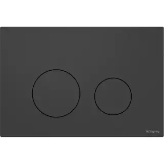 Tece Spring loop Кнопка смыва для унитаза с круглой клавишей, пластик, цвет: черный матовый S240925