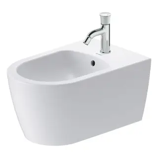 Duravit Bento Starck Box Биде подвесное 37x57 см, с переливом хром, цвет: белый матовый 2276153000
