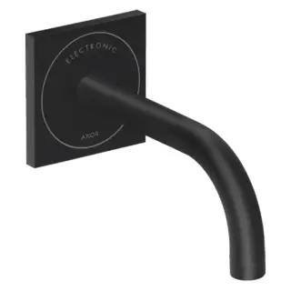 Axor Uno Смеситель для раковины встр., сенсорный, внешняя часть, излив 16,5 см, цвет: матовый черный 38119670