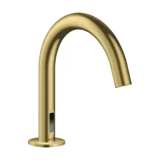 Axor Uno Смеситель для раковины сенсорный на 1 отвер, без д/к, излив 9,7h см, цвет: шлифованная медь 38010950