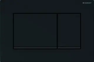 Geberit Sigma 30 Клавиша смыва 24,6x1,2x16,4h см, цвет: черный глянцевый 115.883.DW.1