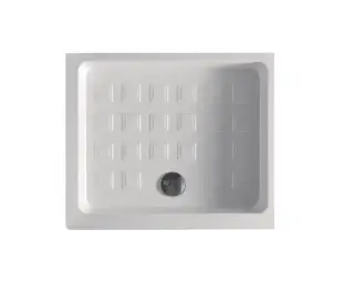 Kerasan Retro Поддон прямоугольный для душа керамический 96x80x20h см, слив 9 см, цвет: Bianco 133601