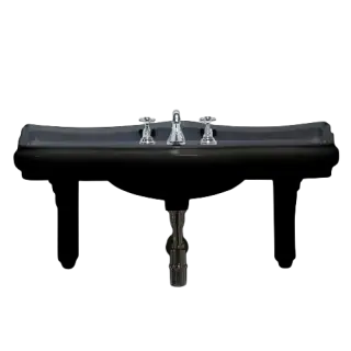 Kerasan Retro Кронштейн под раковину 1 шт, с креплением, цвет: Nero lucido 107904 Nero lucido