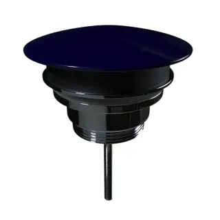 Kerasan Nolita Донный клапан Click-Clack, универсальный с керамич. крышкой, цвет: blu cobalto lucido 923377