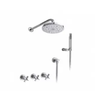 Nicolazzi Monte Croce Душевой комплект: встроенный смеситель с переключателем, цвет: хром 2233CR27