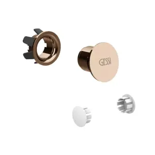Gessi 316 Total Look Комплект заглушек для перелива и боковых отверстий, цвет: Copper PVD 37587#030