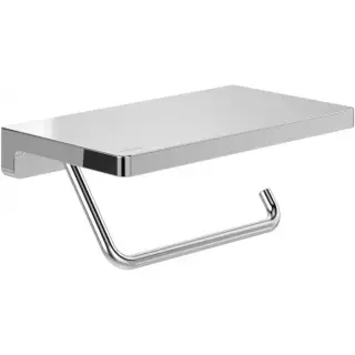 Villeroy & Boch Elements Striking Держатель туалетной бумаги с полочкой, подвесной, цвет: хром TVA15202300061