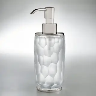 3SC Nest Дозатор для жидкого мыла, настольный, цвет: прозрачный хрусталь/никель сатинированный матовый