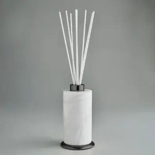 3SC Baster Round Ароматический диффузор, настольный, цвет: алебастр/никель черный матовый