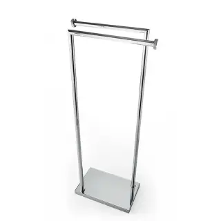 3SC Ribbon Напольная стойка с 2 полотенцедержателями 30х18хh83см, цвет: хром