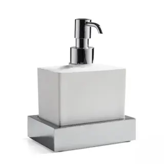 3SC SK 3.0 Дозатор подвесной, композит Solid Surface, цвет: белый/хром