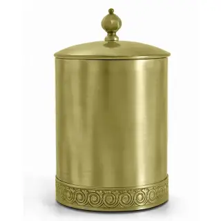 3SC Bally Ведро &Oslash;22х30см., с крышкой, ручка Zar, цвет: Matt Satin Brass