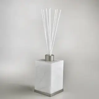 3SC Baster Square Ароматический диффузор, настольный, цвет: алебастр/никель сатинированный матовый