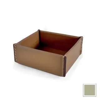 3SC Meridien Лоток 11х4.5х9.5см., настольный, гладкая кожа, цвет: Avorio