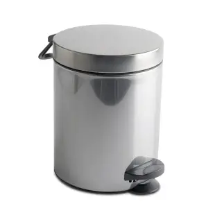 3SC Hotel Ведро 3 л. 17x20xh26 см, с педалью, с крышкой и механизмом softclose, из нерж.стали, цвет: хром