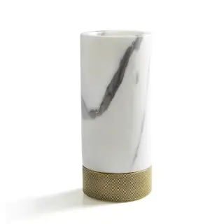 3SC Apuana 2.0 Стакан настольный, цвет: мрамор Bianco Statuario/золото 24к. opaco