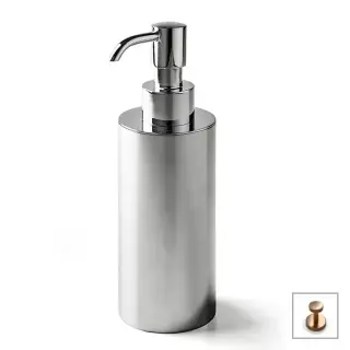 3SC Metal Tonda Дозатор для жидкого мыла, настольный, цвет: Warm Brushed Bronze PVD